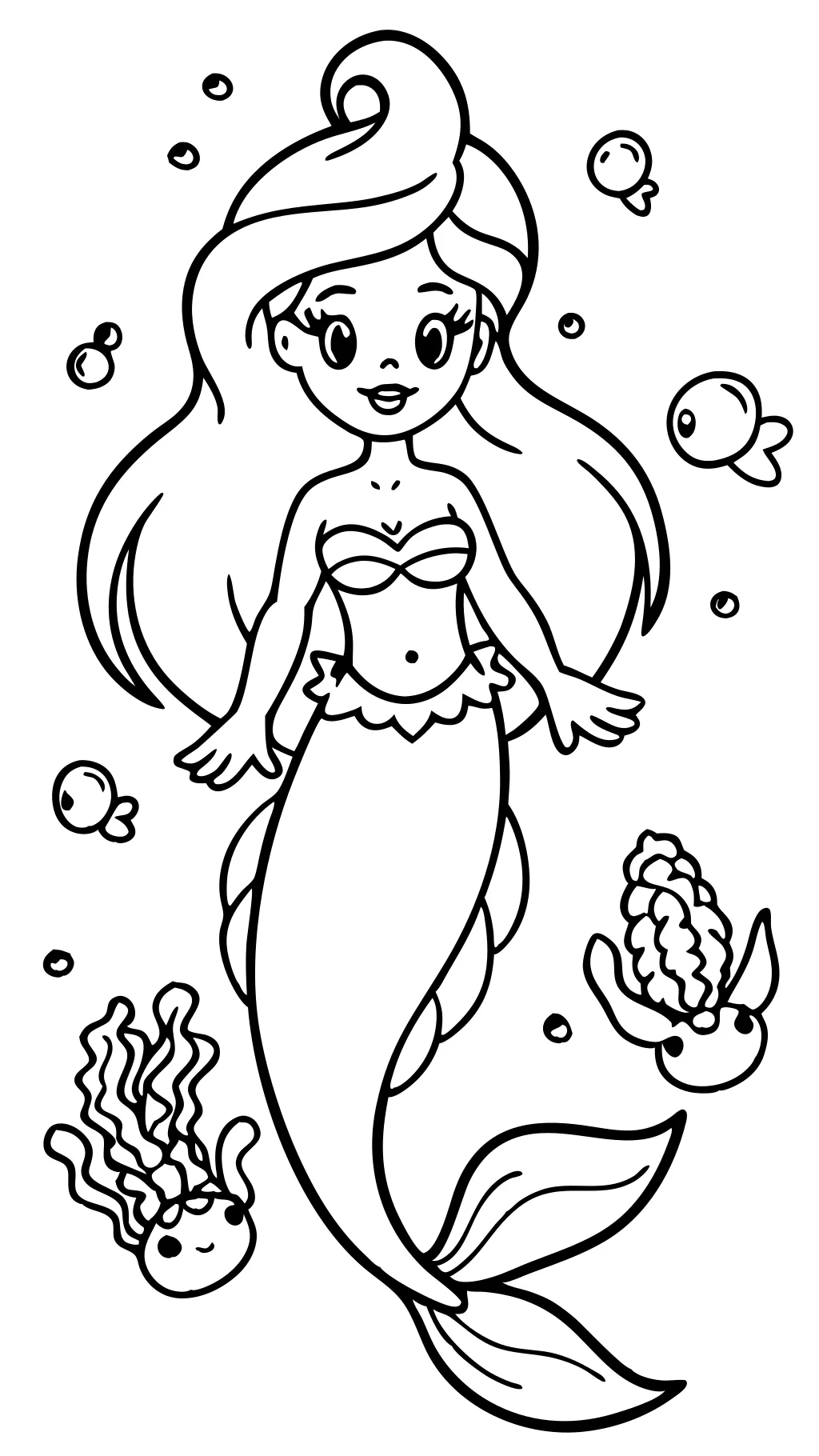 Ariel Pages para colorear Disney